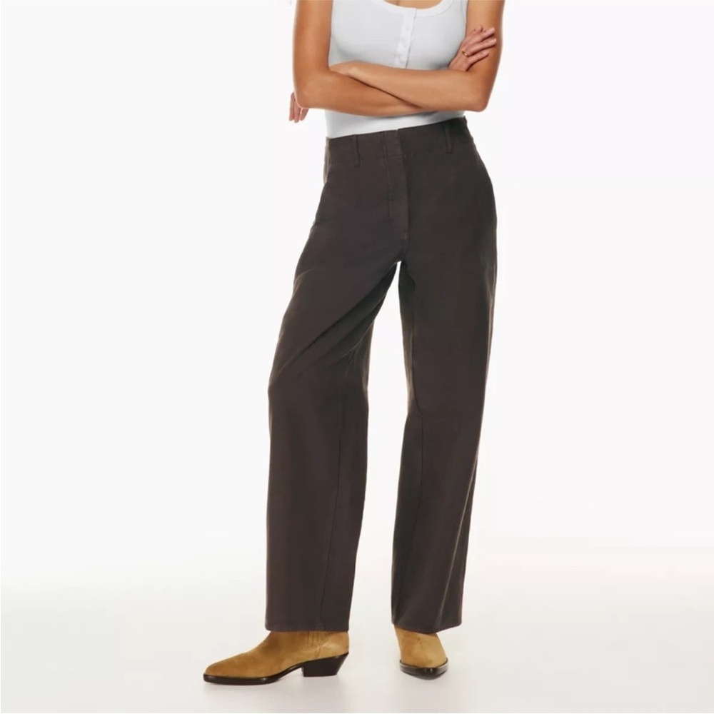 Aritzia Women's Chocolate Brown Trousers | Wilfred Ascendent Pant